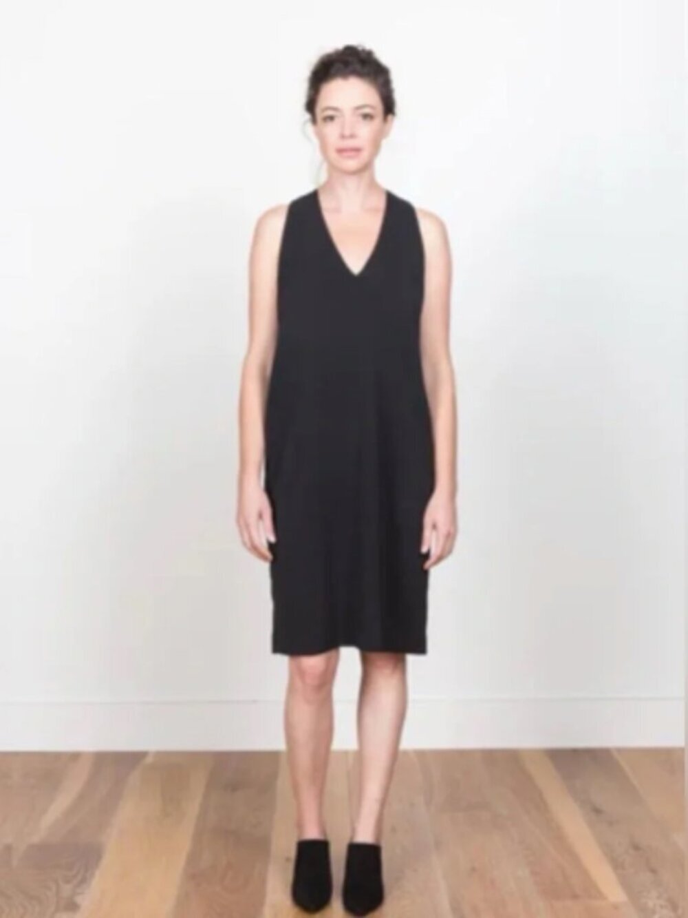 Brochu Walker Aude Silk Lined Shift Dress Pockets